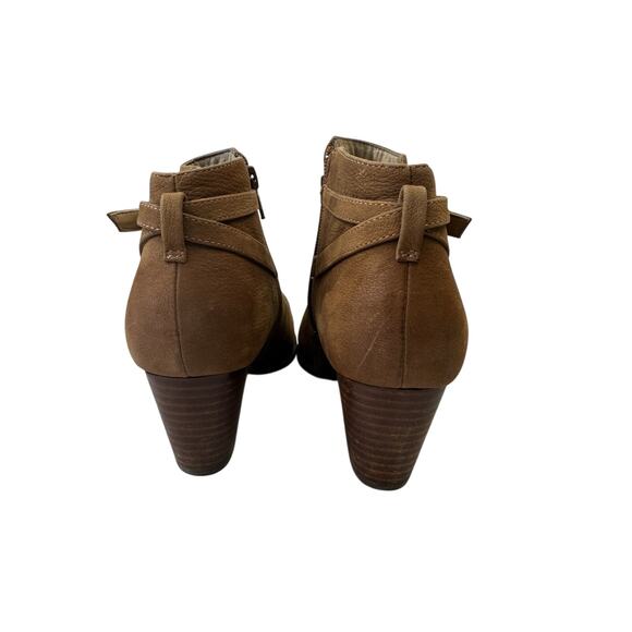 Vionic Ankle Boots Womens 7 Brown Upton Side Zip Almond Toe Casual Leather - Picture 4 of 10